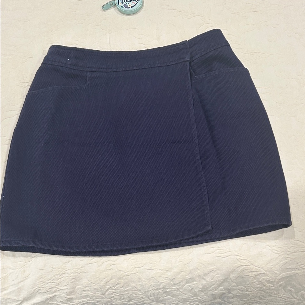 Old Navy Dark Blue Mini Skirt (wrap)